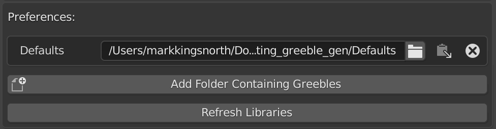 Greeble Libraries Prefs Expanded